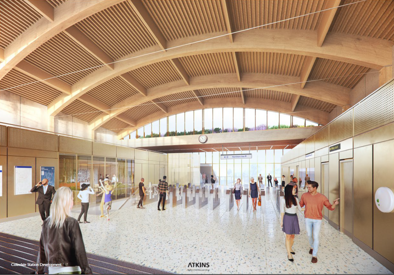 Colindale station atrium