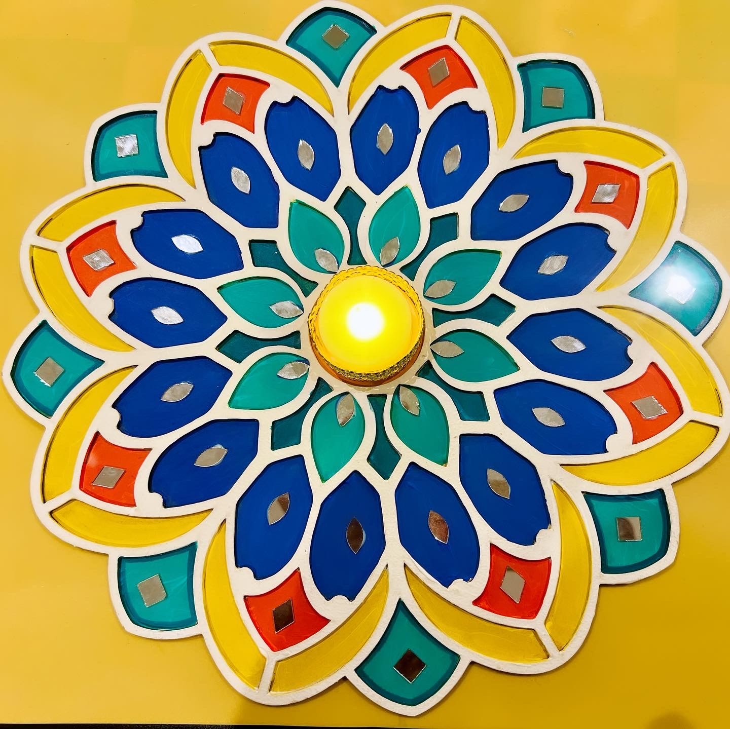 Decorative design of Indian folk art