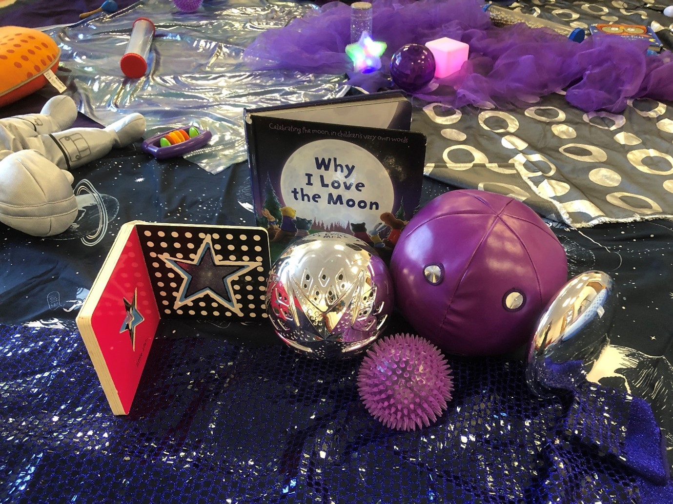 Baby session with a Space theme