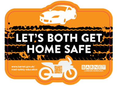 Barnet road safety education high viz stickers