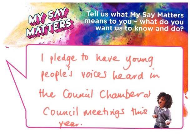 My Say Matters pledge 1