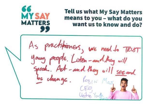 My Say Matters pledge 21