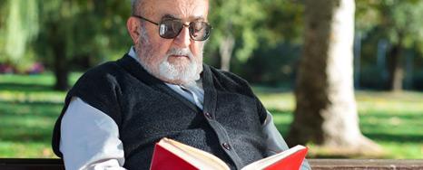 Older man reading