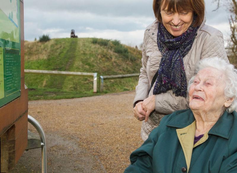 Carer and woman together