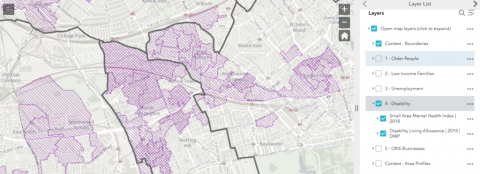 Map of North Kensington ward