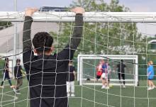 Photo of BOP members football match against council staff