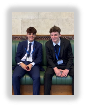 Connor and Freddie at the House of Commons Feb 2025