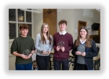Image of  Freddie, Sylvia, Connor and Eleanor on election night March 2024 