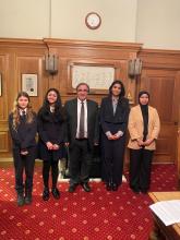 Students from Copthall school