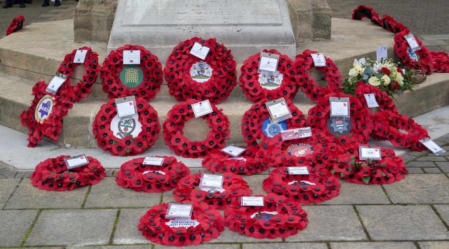 Remembrance Sunday wreaths