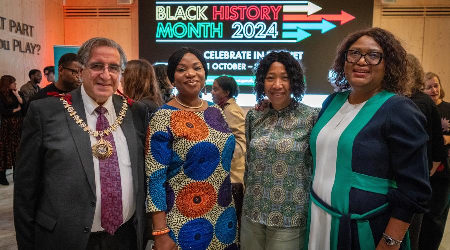 Black History Month began with a celebratory event at the Visitor Pavilion in Brent Cross Town on Tuesday evening