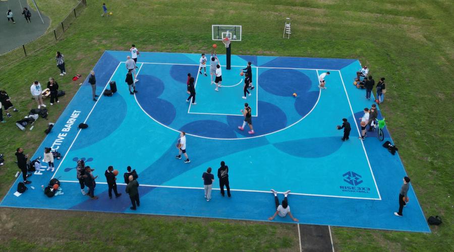 New 3x3 court in Barnet Playing Fields