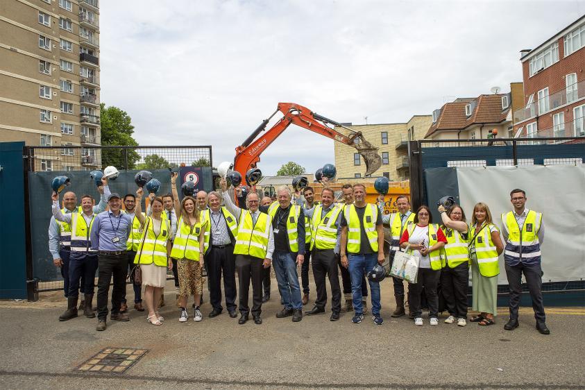 A groundbreaking ceremony earlier this year
