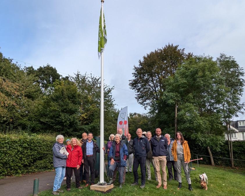 The Green Flag has been raised at Cherry Tree Wood