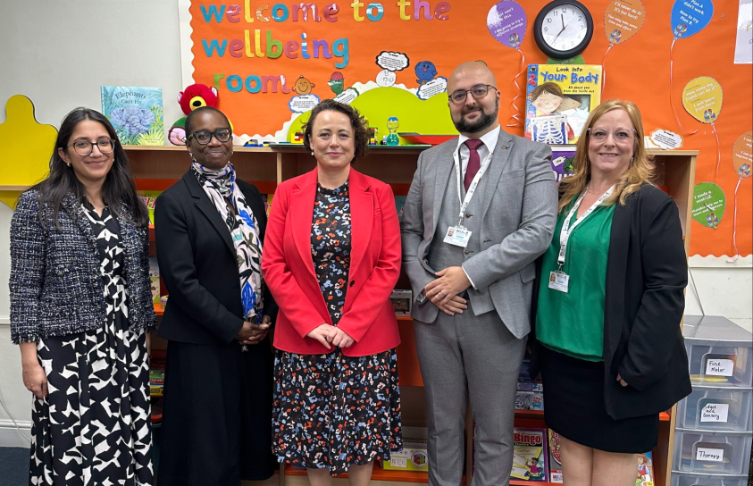 Minister Catherine McKinnell at Hasmonean School