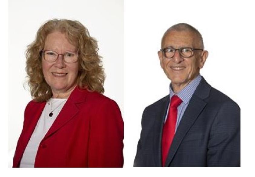 Cllr Alison Moore and Cllr Paul Edwards