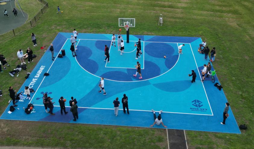 New 3x3 court in Barnet Playing Fields