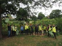 Barnet Climate Action Month - Volunteers cleared 220 metres of invasive plant species from the Silk Stream