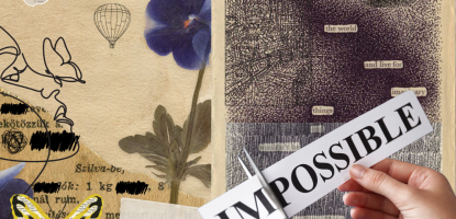 Found word-story postcards