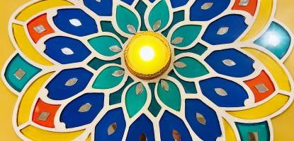Decorative design of Indian folk art
